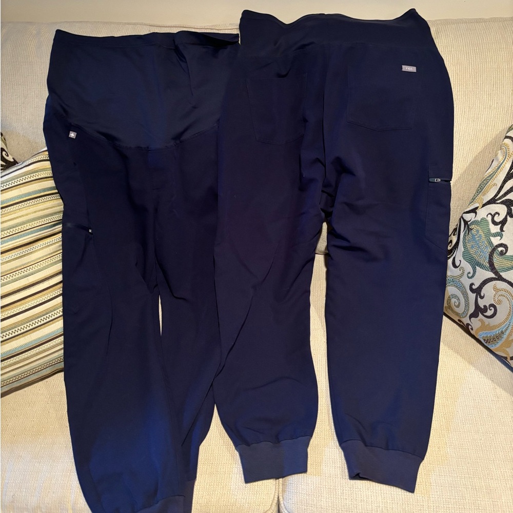 Maternity FIGS navy blue joggers